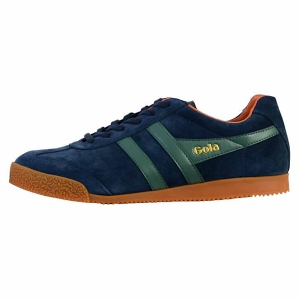 Herre Gola Harrier ruskind Sage Moody Navy Low-Top tennissneaker - Læder - Snørebånd - Enestående komfort Sage humørsyg flåde 42