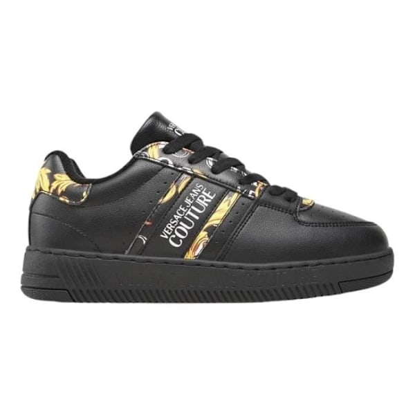 Sneakers - VERSACE JEANS - 76VA3SJ7 Sort - Flad hæl - Snørebånd - Læder Svart 39