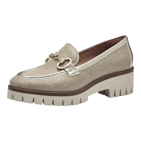 Loafers dam - TAMARIS - 24424-42 Beige - Platt klack - Slip-on stängning - Sammet, nubuck - Rund tå Beige 39