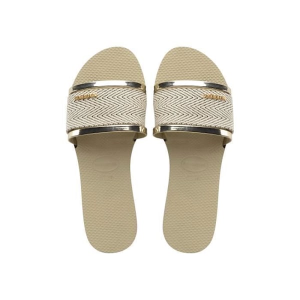 Havaianas You Trancoso Premium muldyr til kvinder - beige/guld - Åben - Til at glide på - Tekstil/Syntetisk Beige/guld 39