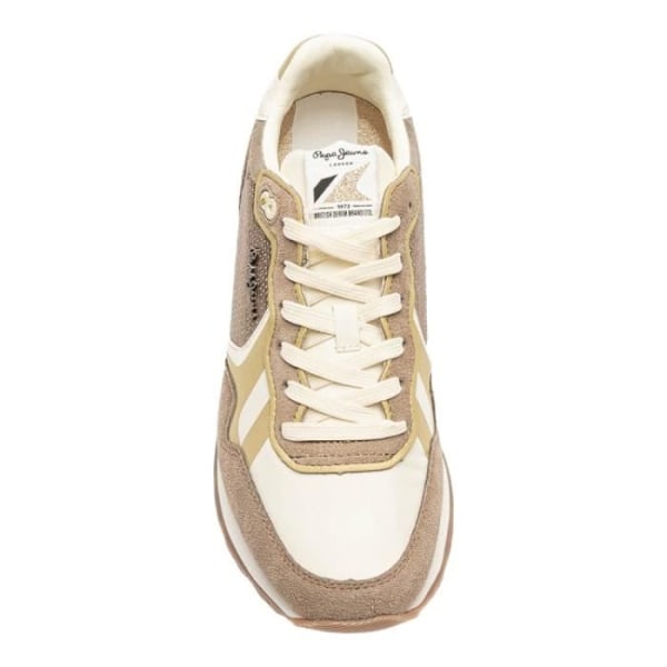 Sneakers til kvinder - PEPE JEANS - BRIT PILJETTER W - Flad hæl - Beige Beige 36