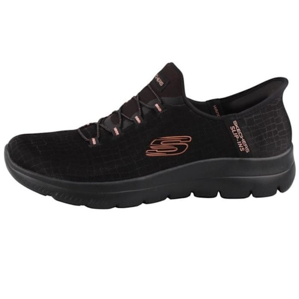 Moccasiner - Skechers - Hands Free Slip-ins - Dame - Sort - Glamour effekt Svart 36