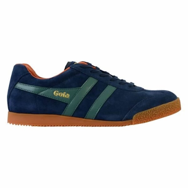 Herre Gola Harrier ruskind Sage Moody Navy Low-Top tennissneaker - Læder - Snørebånd - Enestående komfort Sage humørsyg flåde 42