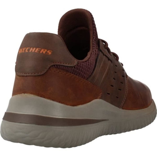 Sneaker herr - SKECHERS - 113122 - Brun - Textil - Snören kastanj 44