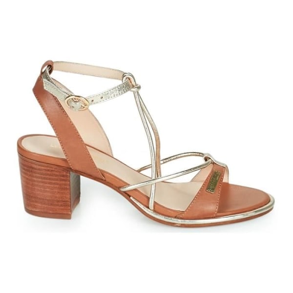 Les Tropeziennes Lilon Sandal - Brun - Rem - 6 cm firkantet hæl kastanj 40