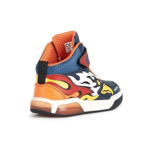 Geox Inek Boy's High Top Sneaker med Scratch - Blå - Platt klack - Syntetisk ovandel Blå 31