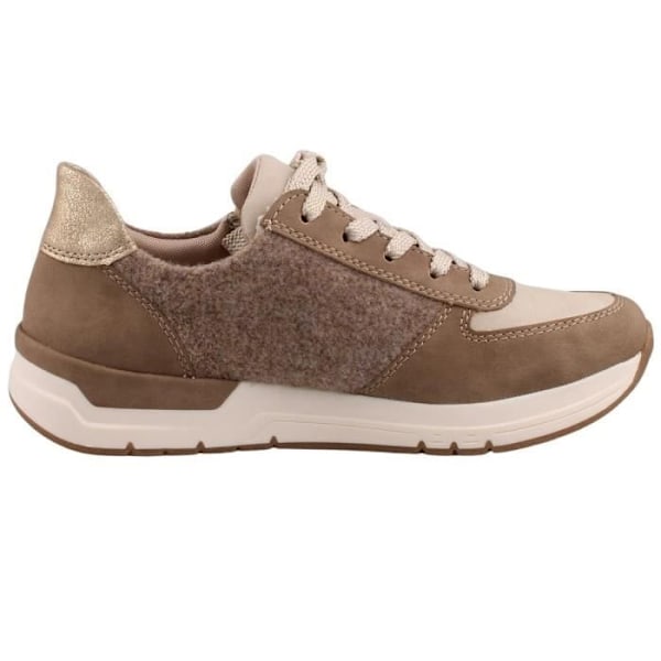 Sneakers - RIEKER - 58902-64 - Dam - Imiterat läder och textil - Kilklack Beige 41