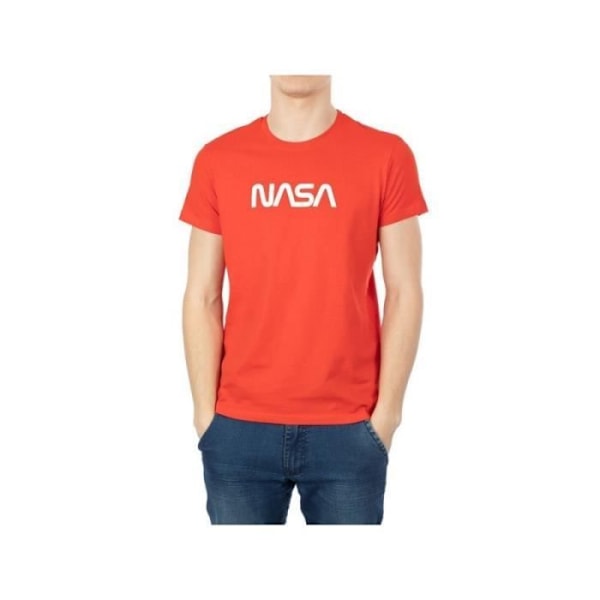 NASA herre t-shirt - Rød - Korte ærmer - Rund hals Röd jag