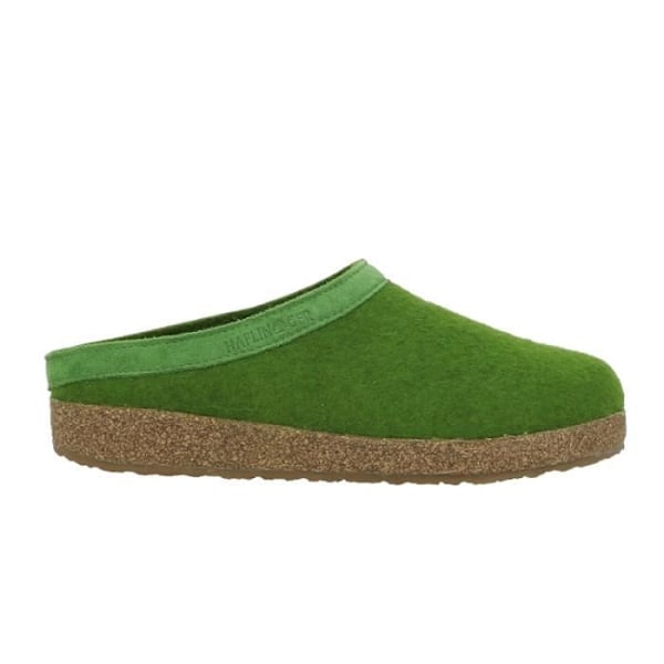 HAFLINGER GRIZZLY TO Herrtofflor - Grön - 3 cm platt klack - Slip on - Rund tå Grön 38