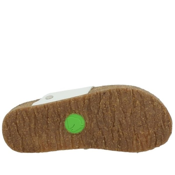 Anka Organic Women's Mules - Haflinger - Hvidt læder - Komfort og ergonomi Vit 38