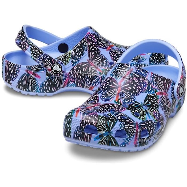 Crocs Classic Butterfly Clogs - Moon Jelly/Multi - Mænd - Blå - Lette og behagelige Mångelé/multi 42