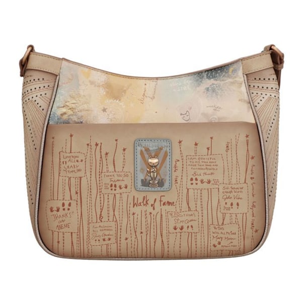 Skuldertaske - Anekke - Hollywood - Multicolor - 29x27x12 cm - 523 g beige, ljusbrun, flerfärgad