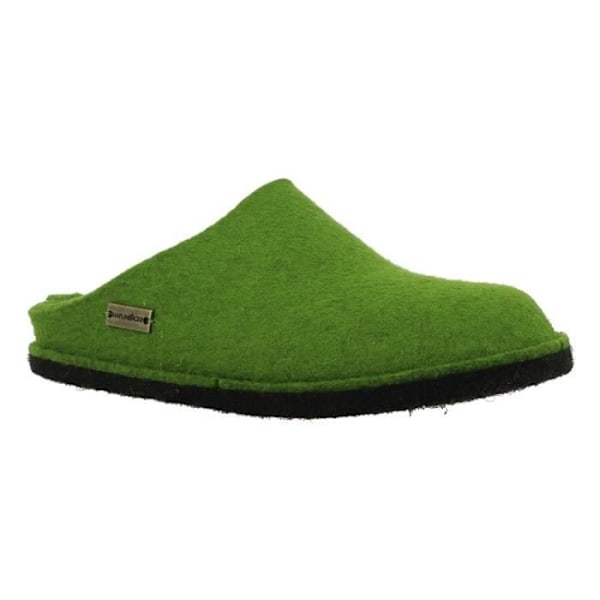 HAFLINGER FLAIR SOFT ullfilt tofflor - Grön - Vuxen - Unisex - Platt klack - 2 cm Grön 39