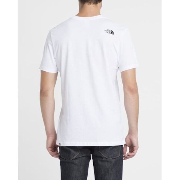 Rundhalsad logotyp S-S Easy Tee T-shirt för män - THE NORTH FACE - Vit - Vanlig - 100% bomull Vit XL