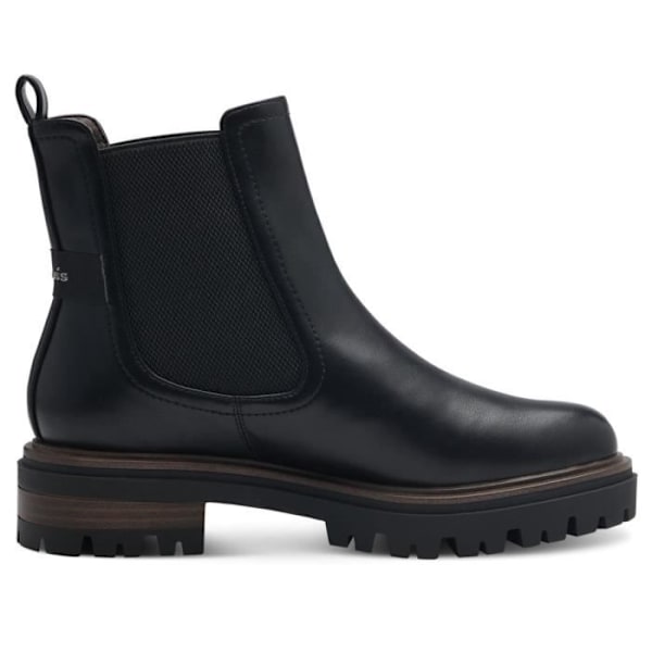 Chelsea Boots - Tamaris - Dam - Svart - Elastisk - 45 mm blockklack - 100 % vegan Svart 38