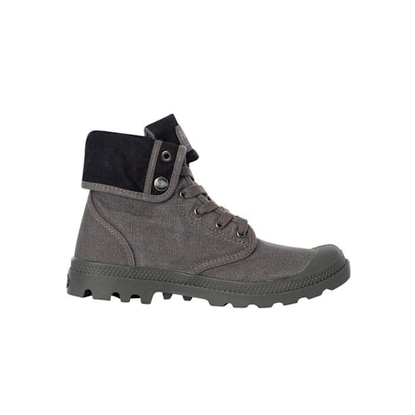 Palladium Baggy Boots - Herr - Grå - Ovandel i bomullscanvas - Formgjuten gummiyttersula i ett stycke Metall / svart 42