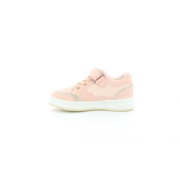 Bisckuit lave sneakers - KICKERS - Pige - Læder - Lys pink - Snørebånd - Baby - Flad Ljusrosa 32