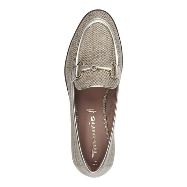 Loafers dam - TAMARIS - 24424-42 Beige - Platt klack - Slip-on stängning - Sammet, nubuck - Rund tå Beige 39