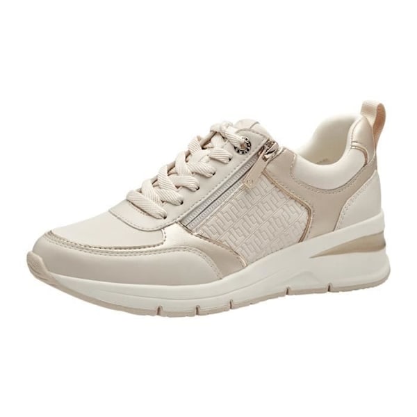 Låga sneakers - TAMARIS - Ivory Comb - Gul - Platta - Snören Elfenbenskam 38