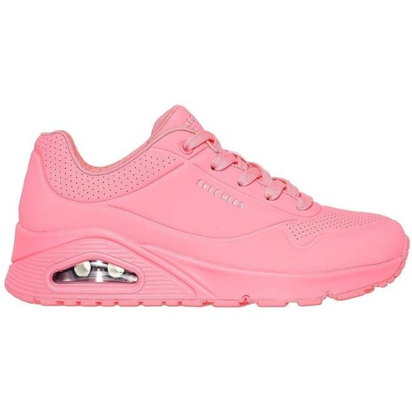 Sneakers dam - SKECHERS UNO Rosa - Platt klack - Snören - Syntet Rosa 38