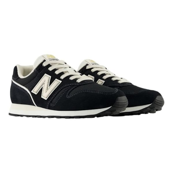 Sneakers - New Balance WL373 Sort - Flad hæl - Læder - Snørebånd - 36