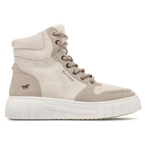 Beige platta ankelboots MUSTANG 1446602 - Dragkedja - Rund tå Beige 39