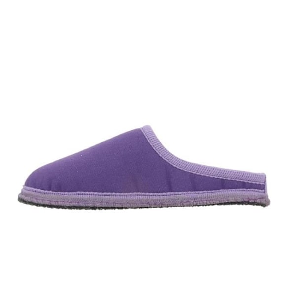 Damtofflor - HAFLINGER PANTOFFEL - Lila - Platt klack - 1 cm - Slip on - Rund tå Lila 41