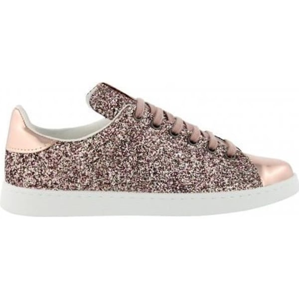 Sneakers dam - VICTORIA - Deportivo Basket Glitter - Rosa - Glitter - Bekväm Rosa 39