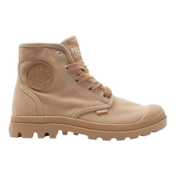 PALLADIUM ankelboots - PAMPA HI Brown - Platt klack - Klackhöjd 3 cm - Spetsstängning kastanj 37