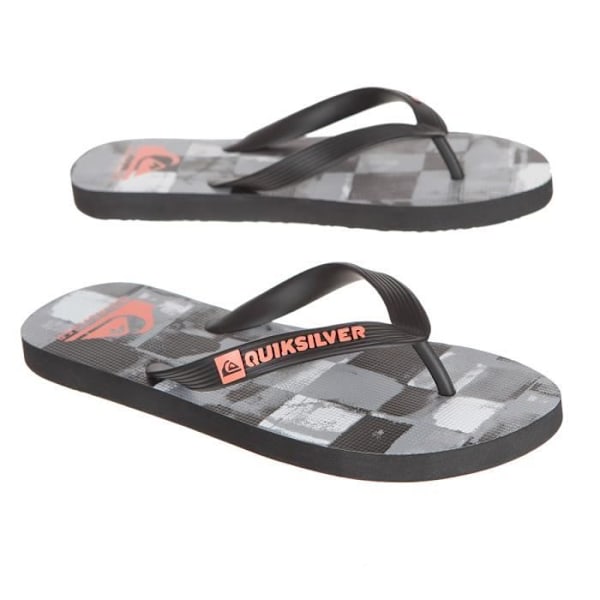 QUIKSILVER Flip-flops JAVA RESIN CHECK Man - Sort / Grå - 44