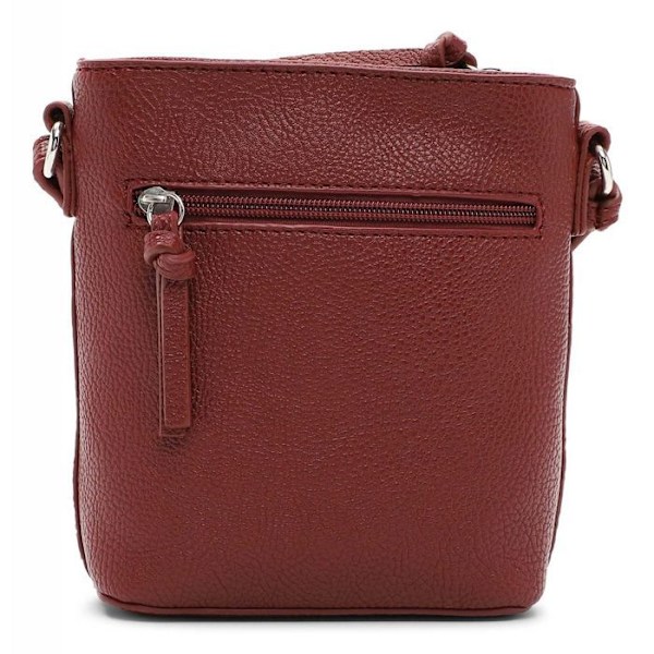 Tamaris Mörkröd crossbody axelväska för kvinnor - Alessia Crossover Bag Darkwine 286928 mörkröd