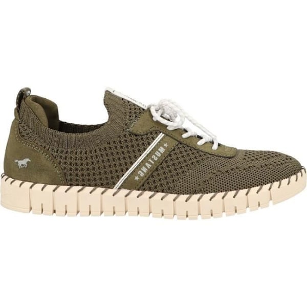 Sneakers - MUSTANG - 1379302 - Platt klack - Grön - Textil Grön 37