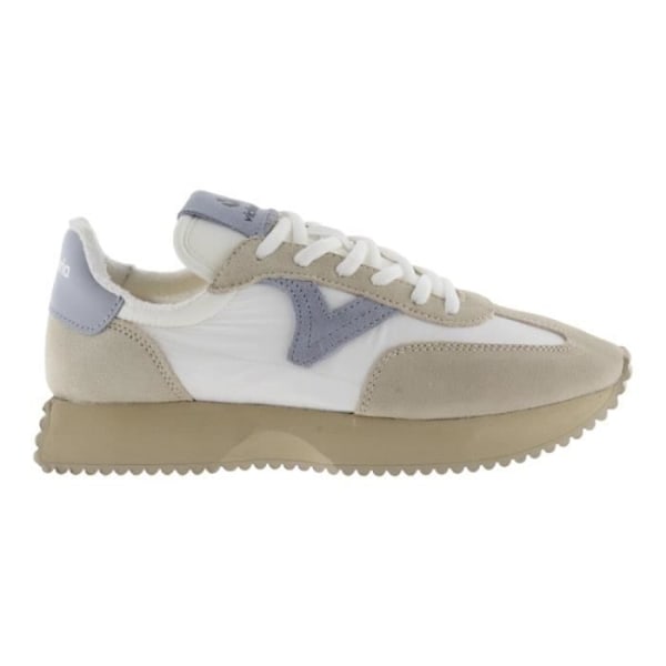 Sneakers - VICTORIA - 1134107 Vit - Platt klack - Sammet och nubuck - Rund tå Vit 37