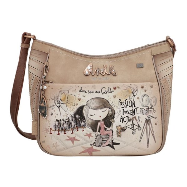 Axelväska - Anekke - Hollywood - Flerfärgad - 29x27x12 cm - 523 g beige, ljusbrun, flerfärgad