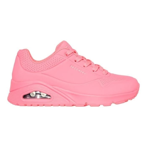 Damesneakers - SKECHERS UNO Pink - Flad hæl - Snørebånd - Syntetisk Rosa 38