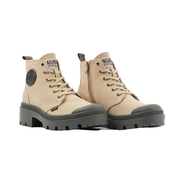 Ankelboots - PALLADIUM - PALLABASE T - Blockklack - Beige - Rund tå Beige 36