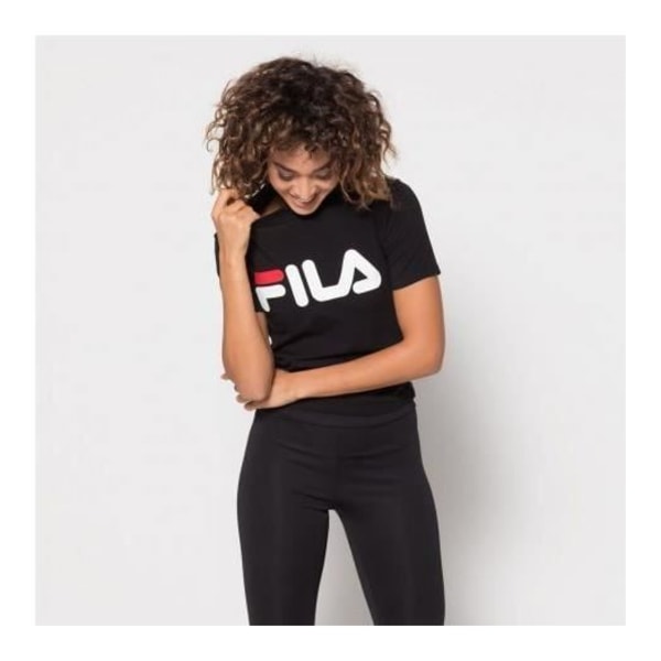 Fila Every Turtle Tee Kortærmet T-shirt til kvinder Sort rullekrave Svart jag