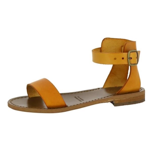 IOTA Beach Damesandaler i ægte læder - Orange Orange 40