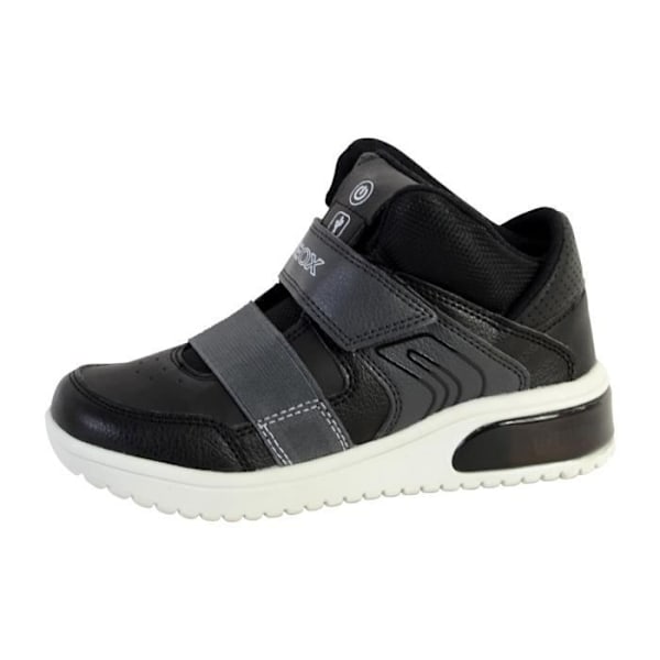 Geox J Xled BA Sneaker för barn - GEOX - Hög version - Rund - Snörning - Läder/Textil Svart 34