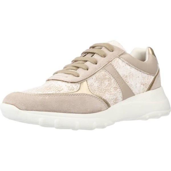 Sneakers för kvinnor - GEOX - Alleniee - Beige Läder - Exceptionell komfort Rosa 36