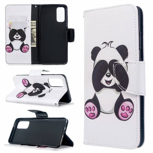 Fodral för iPhone 13 MINI Jättepanda Målat Plånboksfodral med Korthållare