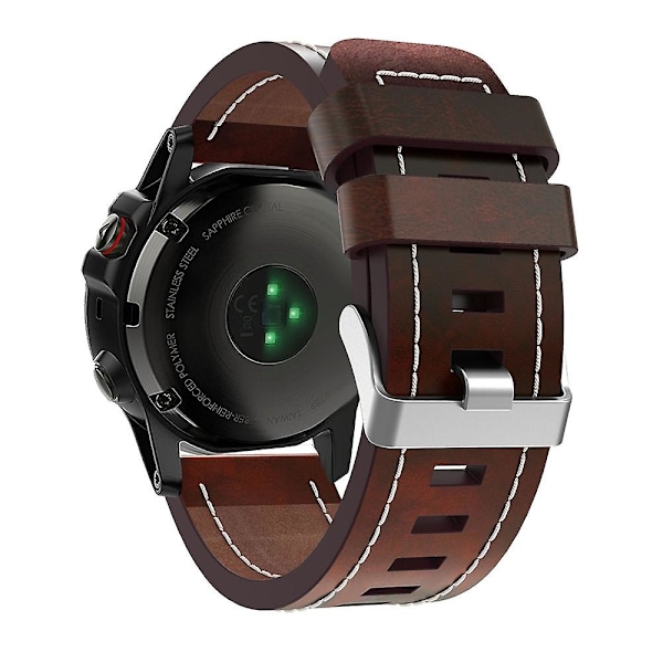 26mm Sydd Lærreim kompatibel med Garmin D2 Charlie