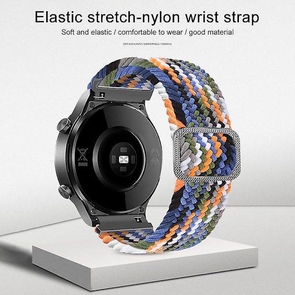 Blå Blå kompatibel med Samsung Galaxy Watch Active2 40mm Nylon Urrem