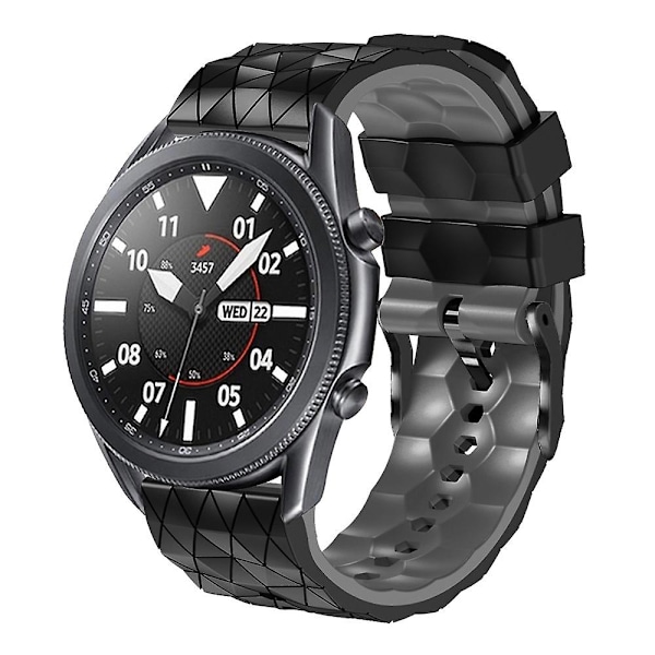 Sort Grå Sort Grå Silikonerem kompatibel med Honor Magic Watch 2 46mm