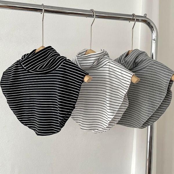 Dame falsk krage Avtakbar halv koreansk stil Inner Artifac Gray stripes