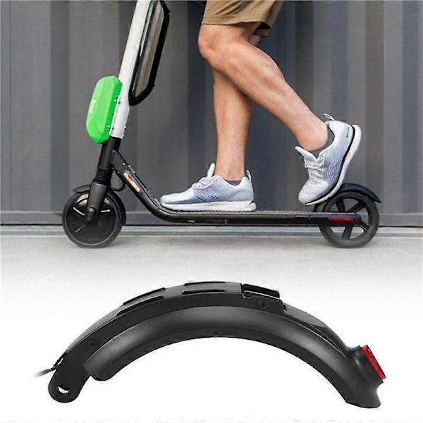 Elektrisk sparkesykkel bakskjerm + baklykt, sparkesykkel skateboard deler E sparkesykkel tilbehør