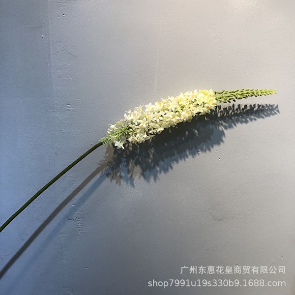 Kunstig Blomst Ridderspore Eremurus Ananas Arrangement Sett for Hjem Hotell Dekor red