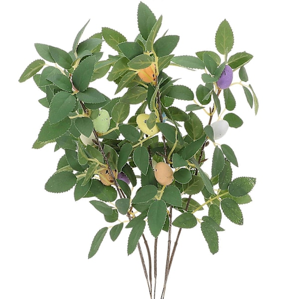 5 stk. Påskeæg Grene Kunstige Påskeæg Pinde Påskeæg Kviststængler til Blomsterarrangement