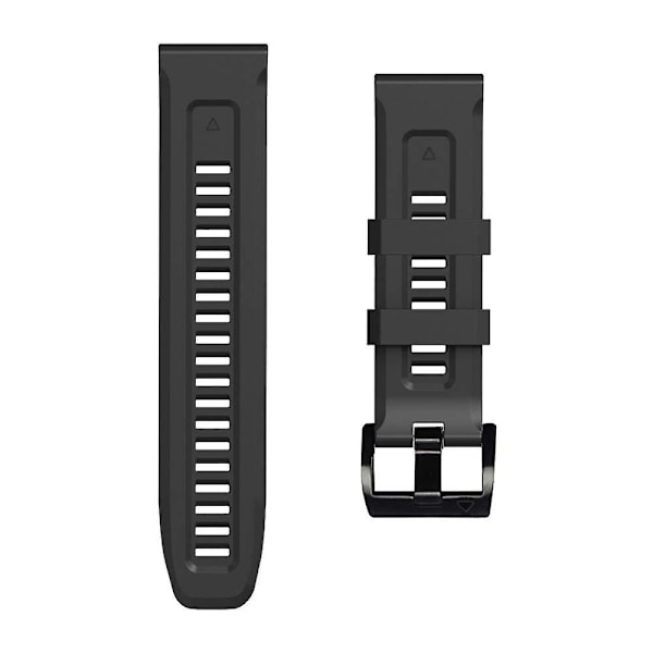 Rosa Rosa 26mm Silikonrem kompatibel med Garmin Fenix 6x