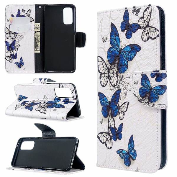Etui til iPhone 13 Pro Max Sommerfugle Malet Tegnebog med Kortholder Flip Tegnebog med Kortholder